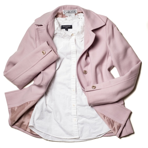 Carlisle Jackets & Blazers - Carlisle Light Mauve Wool Blazer